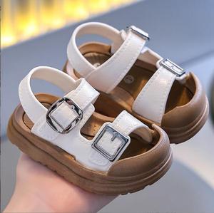 Mode estivale Chaussures plates pour enfants Sandales antidérapantes pour bébés Sandales plates pour tout-petits garçons et filles Sandales à semelle intérieure souple - Product Image 2