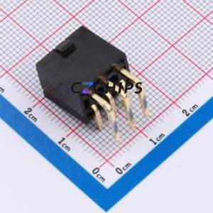 DLL-5569-6AW-GOLD-BK Wire-to-<b>Board</b> <b>Pin</b> Header Bent Lead Through Hole,P=4.2mm Connector 2x3P 4.2mm Right Angle Insert 6P - Product Image 2