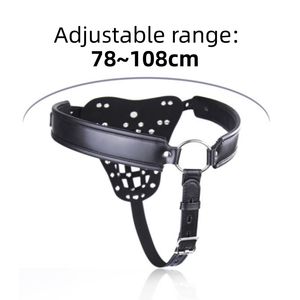 Roestvrijstalen Hanenkooi Voor Heren Met Lederen Bdsm-Kuisheidsvergrendeling Voor Volwassenen En Sm Bondage-Uitrusting - Product Image 4