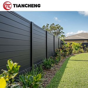 Clôture de jardin en WPC durable TIANCHENG, clôture de jardin pour l'intimité, clôture en WPC, noir <span class=keywords><strong>anthracite</strong></span> - Product Image 4