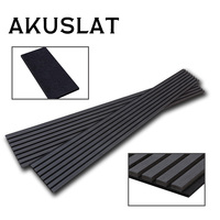 En stock entrepôt américain Livraison rapide Panneaux acoustiques à lattes en PET et bois Sans MOQ Panneaux insonorisants pour studio et home cinéma