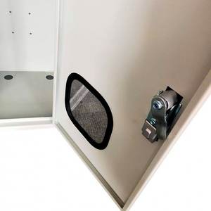 Armoire de commande de boîtier de distribution électrique en acier métallique avec fenêtre transparente planches extérieures personnalisées - Product Image 4