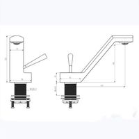 Grifo termostático de latón moderno para lavabo, con válvula de cerámica, monomando, para baño.