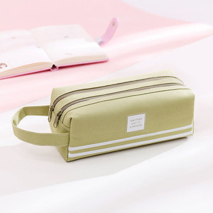 <span class=keywords><strong>Astuccio</strong></span> per matite giallo rosa con stampa a colori grande per bambini di grande capacità con manico - Product Image 5