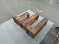 Étagère murale d'angle en bois en zigzag, étagères flottantes d'angle orange antique avec support mural flottant caché