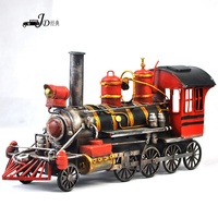 Vente flash : modèle de train américain Big Boy, locomotive à vapeur rétro, mini train en métal à vendre pour accessoires de photographie