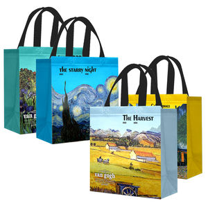 Özelleştirilmiş toptan katlanabilir eko pazarı ucuz Tote çanta özel baskılı geri dönüşümlü kumaş olmayan dokuma hediye alışveriş çantaları ile logo - Product Image 1