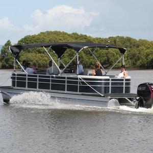 Pontón de Aluminio Soldado para Navegación en Lagos y Ríos, Alquiler Turístico, con <span class=keywords><strong>Motor</strong></span> de 150HP, Velocidad de 40-50km/h - Product Image 2