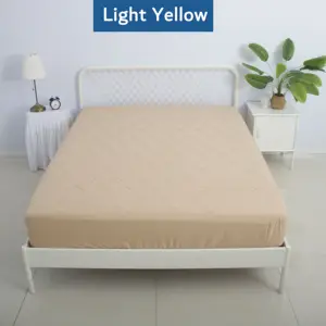 Low Price Everyday 240 Gsm Filling Waterproof Quilted Mattress Cover Bed Mat Best Rated Waterproof Mattress Cover