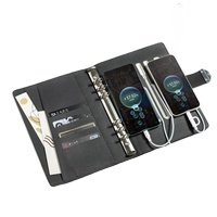 fabrik produkt tagebuch notebook mit power bank und usb-flash-laufwerk benutzerdefinierter druck power bank notebook