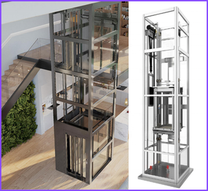 Lift kursi roda untuk Lift biaya rumah kecil dimensi cacat untuk kursi roda dengan penggerak traksi - Product Image 5