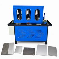 Machine de polissage à humide multi-stations à vitesse variable pour plaques en acier inoxydable et en aluminium, finition satinée