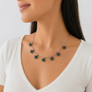 Piedra Preciosa de Ónix Verde Natural, Plata 92.5, Joyería Hecha a Mano, Regalo para Mujer, Lote de Joyería al por Mayor, Piedra Preciosa Natural de Alta Calidad - Product Image 1