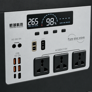 Station d'alimentation portable 3000W, batterie 2kW AC, sortie LiFePO4, alimentation de secours intelligente portable, usage domestique, onde sinusoïdale pure - Product Image 3