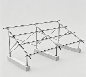 PiPe GL-1078 Solar Panel Mounting Bracket Hot-Dip Galvanized Steel Roof Truss <b>Frame</b> Structure 21 Wind/Snow Load Solar System - Product Image 1