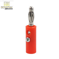 Câble pour haut-parleur audio à fiche banane de 4mm avec adaptateur de connecteur banane plaqué or à courant nominal 10A