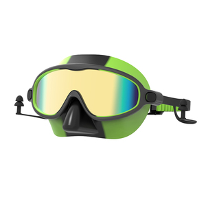 Lunettes de natation pour enfants à large champ de vision, sangle tressée réglable, protection UV, étanches, avec <span class=keywords><strong>bouchons</strong></span> <span class=keywords><strong>d</strong></span>'<span class=keywords><strong>oreilles</strong></span> - Product Image 3