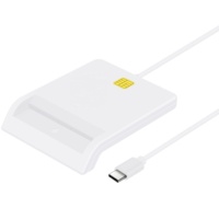 Lector de Tarjetas 2 en 1 con Conector USB A/Tipo C, Lector de Tarjetas Inteligentes con Chip IC CAC (Estándar IOS7816 para Tarjetas IC)