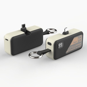 Mini batterie externe portable 5000 mAh avec logo personnalisé, format porte-clés, pleine capacité, nouveau style tendance, chargeur populaire - Product Image 2