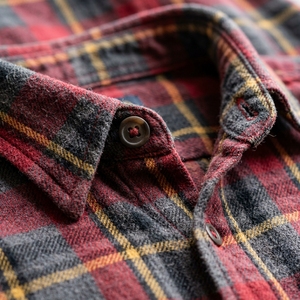 Camicia Vintage da <span class=keywords><strong>Uomo</strong></span> Personalizzata, Casual, in Cotone Antipiega, Oversize, a Quadri, con Bottoni, Maniche Lunghe e Tasca - Product Image 4
