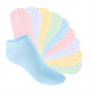 Pastel <b>No</b> <b>Show</b> Toddler Socks Soft Knitted Casual Stockings Breathable Thin Summer Footwear - Product Image 1