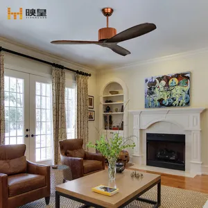 42/48/52 inch Solid Wood Indoor Electric Remote Control European style Decorative Ceiling Fans