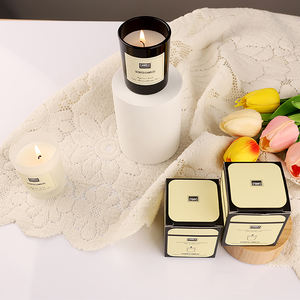 Vente en gros de bougie parfumée à <span class=keywords><strong>la</strong></span> cire de soja de luxe 50g bougie parfumée souvenir givrée transparente pour décoration de mariage romantique avec boîte - Product Image 2