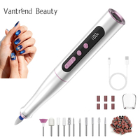 Nouveau modèle 2026 : Stylo de manucure professionnel en aluminium, moteur brossé 35000 tr/min, rechargeable USB, portable, faible bruit, pour salon de manucure