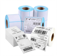 Etiquetas Adhesivas de Papel Impermeable de 4x6 Pulgadas para Envío, Impresora Térmica de Formato Continuo, Uso en Supermercados, 500 Etiquetas por Paquete