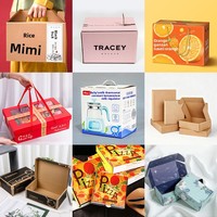 Boîtes cadeaux personnalisées recyclables pour fruits, boîtes mystères colorées sur mesure en carton ondulé kraft imprimé, boîtes avion avec logo personnalisé