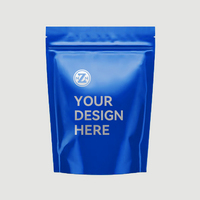 Logo imprimé Mylar sac étanche à l'humidité emballage en plastique fermeture à glissière pour nourriture Biscuit Snack nourriture pour animaux de compagnie support pochette conception