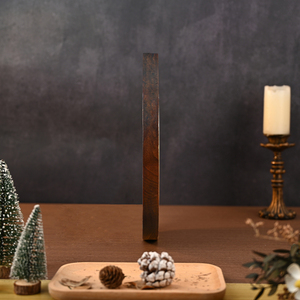 Targa Rotonda in Legno con Nome Sacro di Gesù Cristo, Simbolo Chi Rho Alfa e Omega, Arte Murale con Preghiera in Latino per Decorazione Chiesa - Product Image 5