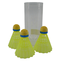 Volant de badminton en nylon et liège PU pour entraînement quotidien, vol stable