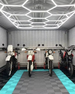 Éclairage LED de <span class=keywords><strong>Garage</strong></span> Hexagonal Haute Puissance en Nids d'Abeille, Plafonnier LED pour Atelier et Chambre à Coucher - Product Image 3
