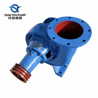 Pompe centrifuge à entraînement par courroie efficace série HW, moteur diesel 7,5 CV, remorque mobile, construction en fer pour eau haute capacité