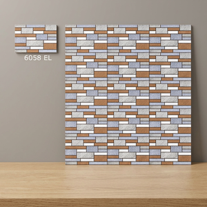 Carreaux muraux émaillés numériques en céramique extérieure au meilleur prix-25*37.5, conception d'élévation 250x375 pour bâtiments commerciaux - Product Image 3