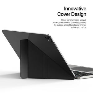 Étui Clavier Pliable 2-en-1 en Cuir avec Support et Pavé Tactile, Clavier <span class=keywords><strong>Externe</strong></span> pour iPad et Tablettes Android – Vente en Gros - Product Image 5