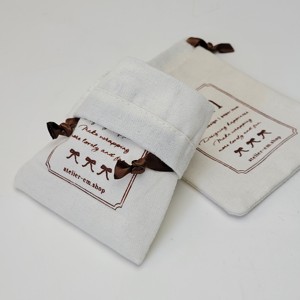 Pochette cadeau en coton écologique recyclable, petit sac à cordon personnalisé avec logo pour parfums, bijoux, cosmétiques, cils, boucles d'oreilles - Product Image 2