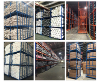 Étagère de rangement en acier à 5 niveaux, durable, empilable, pliable, à roulettes, pour entrepôt frigorifique, garage, stockage de pneus, avec protection antirouille