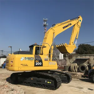 Precio de fábrica 95% NUEVO Excavadora usada Japón Komatsu Equipo de excavadora de segunda mano PC220 Pc200 de segunda mano para la venta