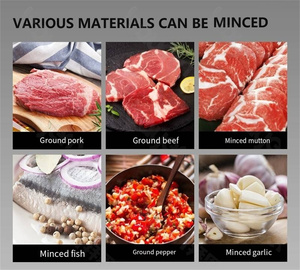 Gran oferta, máquina mezcladora de picadora de carne comercial de acero inoxidable SUS 304 completo, máquina picadora de carne congelada eléctrica AL 22 - Product Image 6