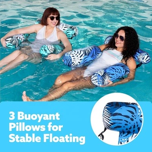 Flotadores inflables para adultos, silla flotante resistente, para verano, playa, lago, fiestas, piscina - Product Image 4