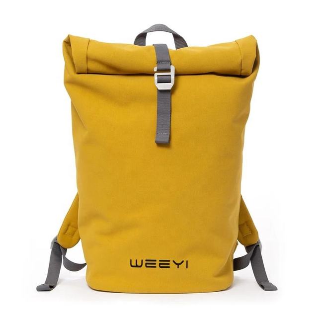 Custom High Quality 100% Recycled Polyester Canvas Laptop Top Strong School Rolling Backpack