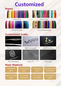 Sac en papier personnalisé pour boutique de vêtements KM 44*13.5*40cm, sacs cadeaux, emballage cadeau, sacs en papier pour femmes, sacs de shopping, sacs à main personnalisés - Product Image 6