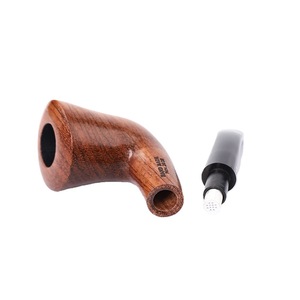 Muxiang Wooden Tobacco Pipe Bent Shape Solid Rosewood Handmade Smoking Pipe With Case Personal Gift - Product Image 5