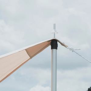 Supports de mât d'auvent à vente chaude, multi-sections, extension, 3 sections, aluminium 6061, diamètre 30 mm, 230 cm de long - Product Image 5