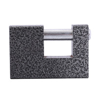 Cadenas rectangulaire Hengxin à revêtement poudré, conception à ouverture horizontale, avec goupille en fer, grand format pour entrepôt