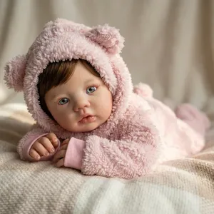 Poupée de mode réaliste pour bébés filles nouveau-nés, modèle Abigail, 19 pouces, avec peau 3D visible et peinture multicouche, disponible en deux versions. - Product Image 1