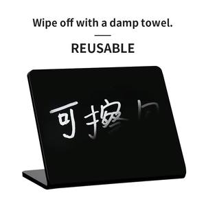 Tarjeta de exhibición de precio borrable de acrílico vertical para suministros de almacenamiento y supermercado - Product Image 3