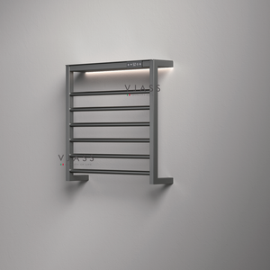 Điện 6-thanh khăn đường sắt Kệ điều khiển kỹ thuật số thép không gỉ màu đen làm nóng khăn ấm giá cho phòng tắm khách sạn - Product Image 2